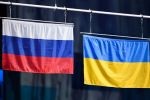 Флаги России и Украины